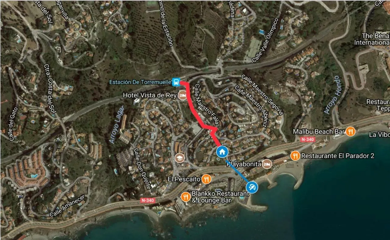 Apartment, 2 Bedrooms, On The Beach, With Pool, Sea Views And Garden -- All Included, Parking & Wifi Benalmádena 0*,